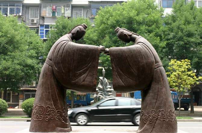 北京铜人雕塑